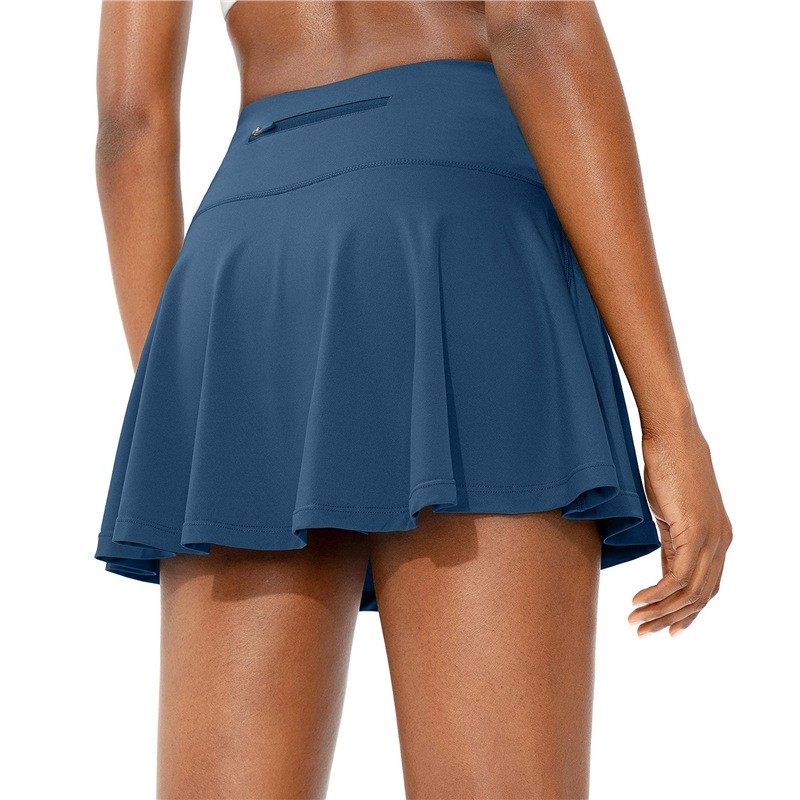 夏季欧美高腰瑜伽短裙弹力透气跑步运动健身网球裙防走光,淘宝优惠券,粉丝福利购,淘宝优惠卷