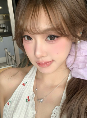 嫩妹天菜韩系紫色大肠多层发圈女