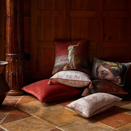 偏爱集复古法式抱枕高级感罗马艺术油画高档流苏美式沙发靠垫腰枕 - 图3