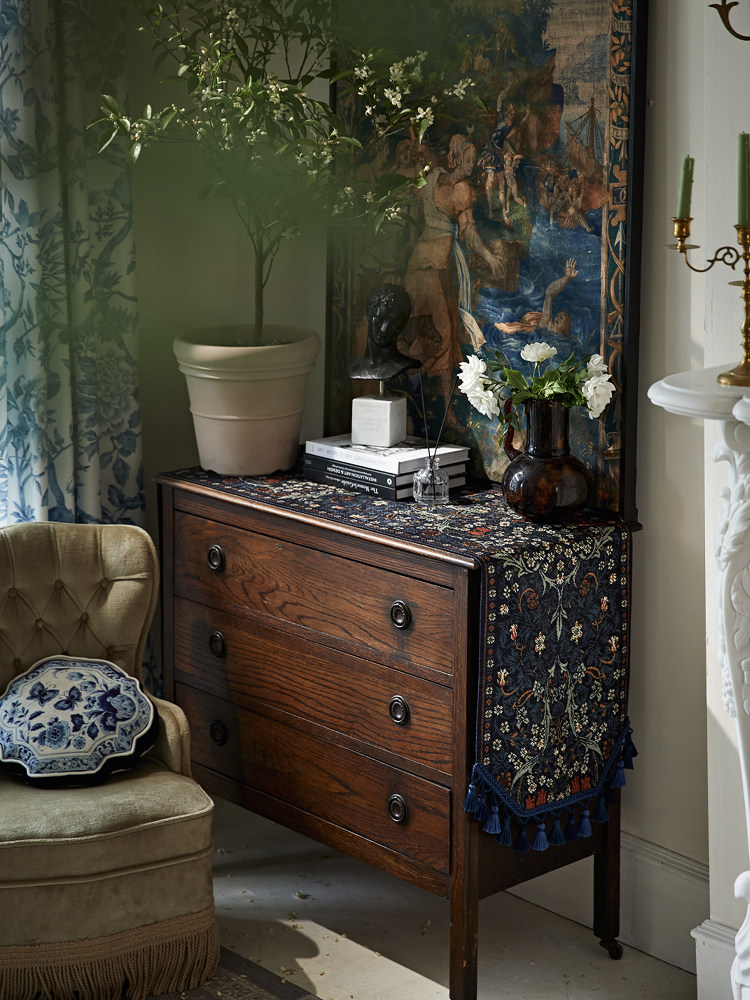 偏爱集复古高级感美式法式英伦欧式流苏餐桌玄关电视柜新中式桌旗,淘宝优惠券,粉丝福利购,淘宝优惠卷