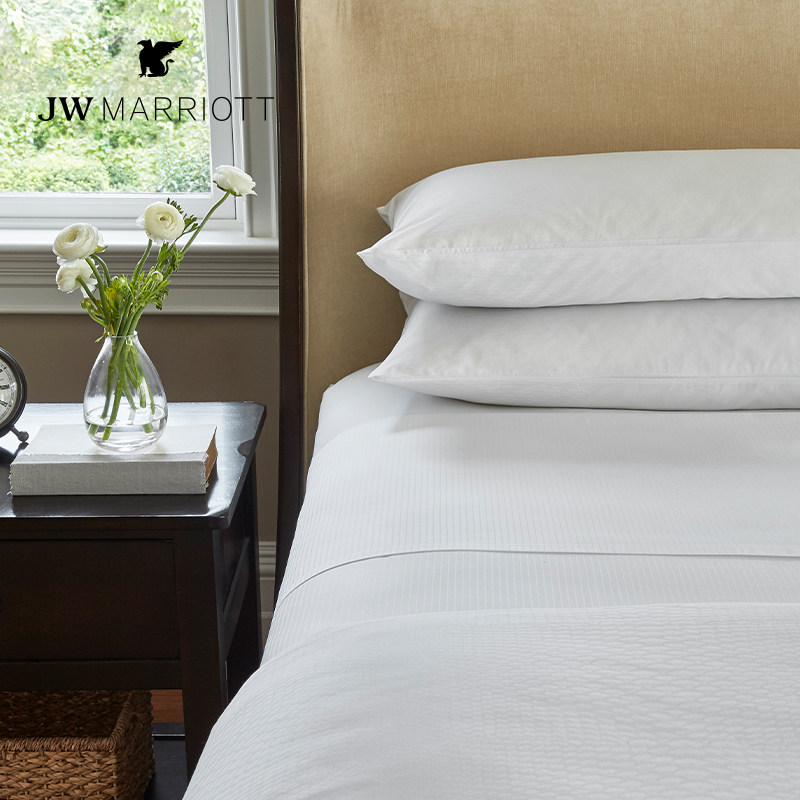 JW万豪酒店四件套PISCES系列贡缎家纺套件白,淘宝优惠券,粉丝福利购,淘宝优惠卷
