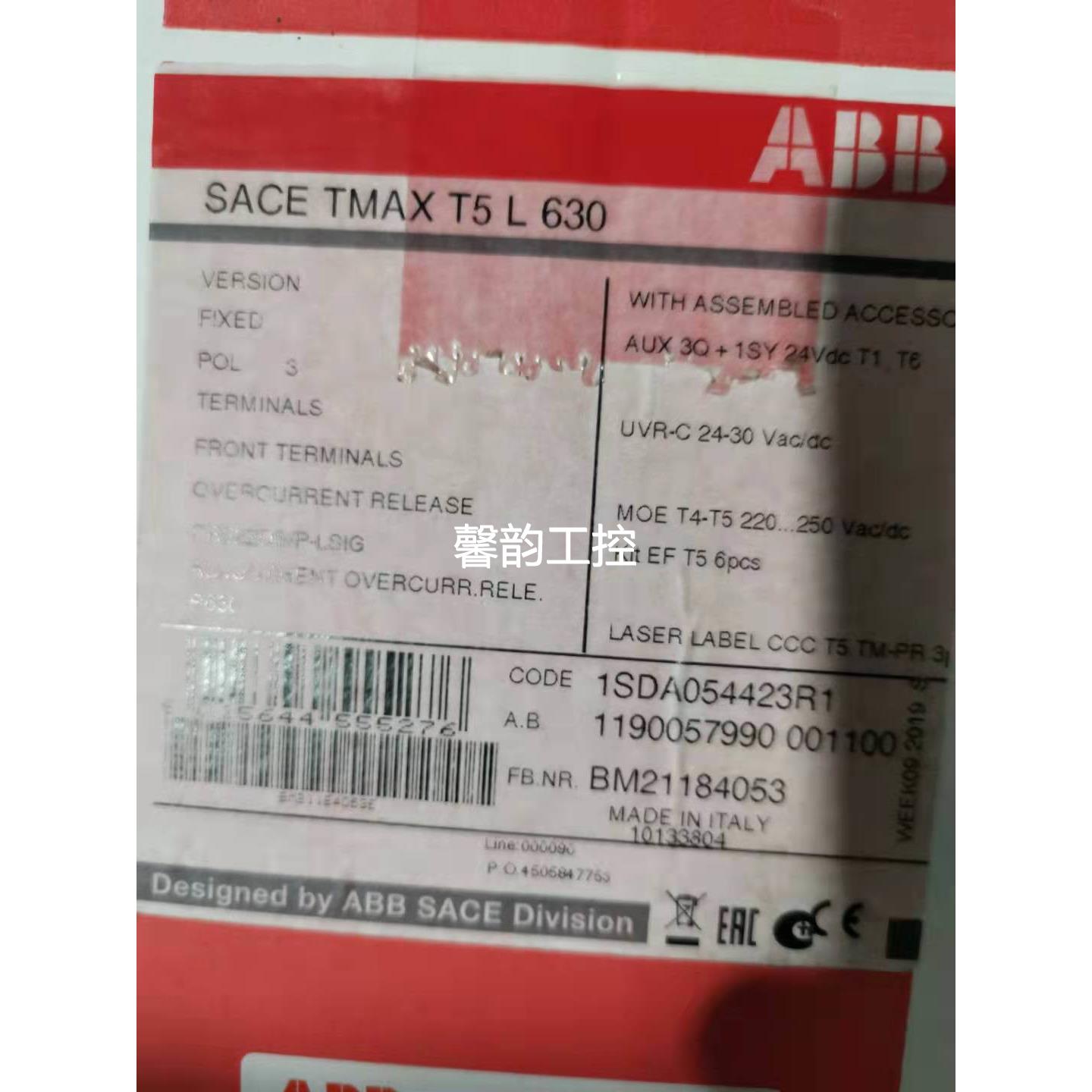 T5L630全新ABB断路器风电备件T5L-630带操作器保护装置议价& - 图0