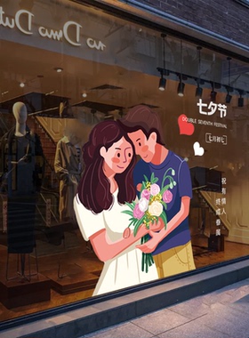 橱窗静电贴纸宜家美装饰ins