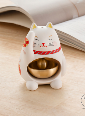 多巴胺招财猫铃铛日式门铃冰箱贴