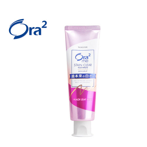ora2皓乐齿原装进口牙膏女家庭装口气清新水蜜桃薄荷味去牙渍亮齿 - 图3