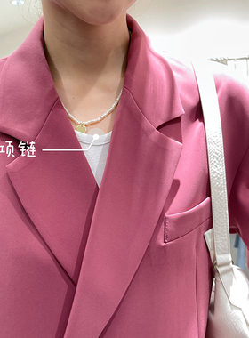 陈姬儿同款法式气质超仙珍珠项链女复古圆型吊坠锁骨链潮1212