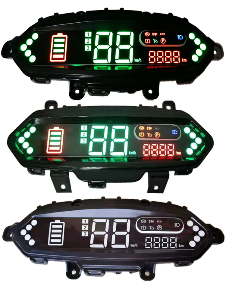电动车仪表盘小力致杰宝新大州高清金鹰电瓶车智能码表总成换新 - 图3