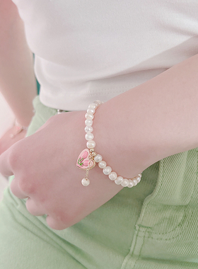 女生天然珍珠淡水手链