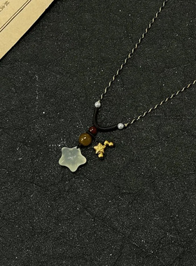 【7柒seven】百搭小星星编织项链小众简约颈链感个性可爱配饰