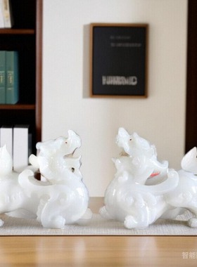 招财貔貅摆件一对客厅