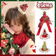 Christmas hat hairpin children's Christmas headwear baby Christmas hat dress up girls hair accessories bow decoration