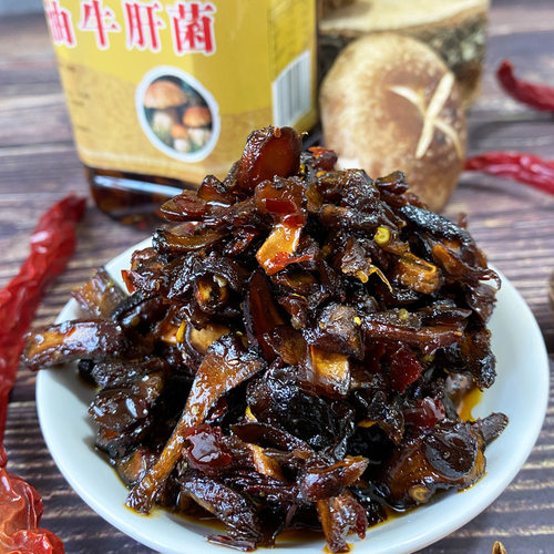 云南野生菌蘑菇香菇菌红土园菌子零食小吃下饭菜干拌面调料礼品 - 图0