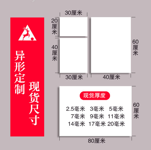 雪弗板PVC发泡安迪板建筑沙盘模型材料KT板墙体剖面cos道具泡沫板 - 图1