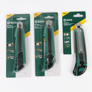 世达美工刀18mm壁纸刀大号墙纸刀金属不锈钢刀架工业用快递裁纸刀