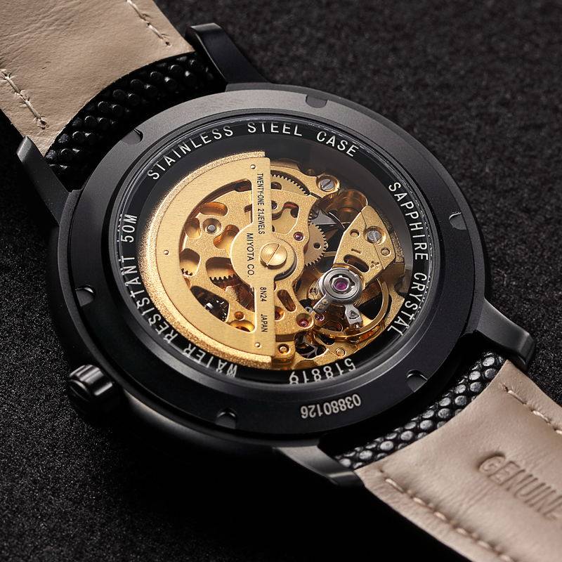 罗西尼官方镂空机械男新款潮流男表 罗西尼茵达美国产腕表