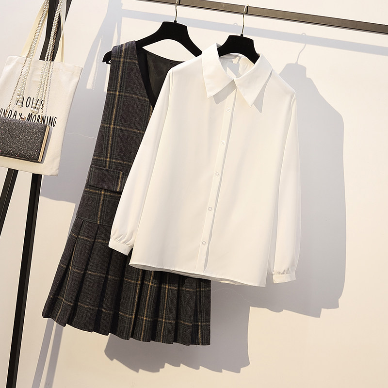 2020秋冬新款大码女装胖mm心机衬衫 慕乐熙大码女装