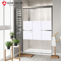 100 million Hop doors and windows Tri-linked shower room Custom minimalist Home washing room Dingding made tempered glass bathroom tailor-made