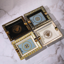 H Ceramic Ashtrays Creativity Trendy Personality European-style Cigar Modern Living Room Big home black office ktv