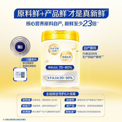 【百补】飞鹤星飞帆卓睿2段乳铁蛋白奶粉300g*1罐专利HMO - 图1