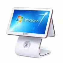 New products capacitive screen All touch machine Double screen cashier