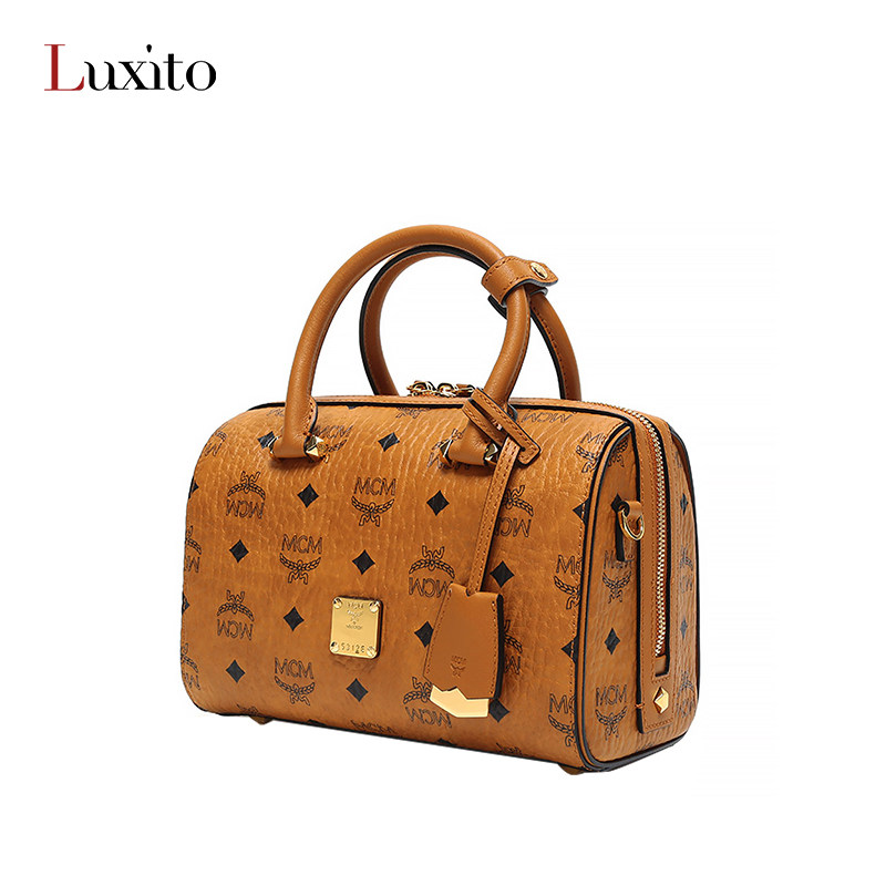 mcm女士迷你手提波士顿包 奢溪渡女士包袋