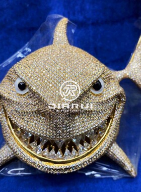 KINGOFBLING定制鲨鱼嘻哈吊坠