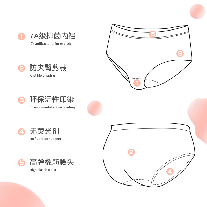 儿童内裤女童纯棉三角裤宝宝100%不夹pp小女孩中大童全棉a类短裤