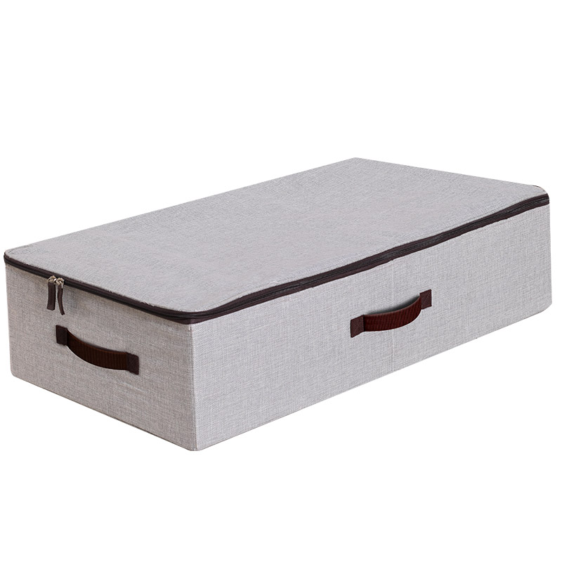 Under bed storage box Flat low organizer for clothes quilts-图3