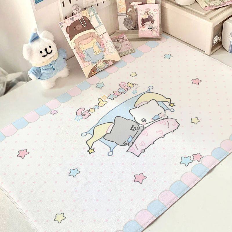 厨娘猫咪日式古早棉麻桌布卧室房间宿舍桌垫可爱桌面装饰手账桌垫,淘宝优惠券,粉丝福利购,淘宝优惠卷