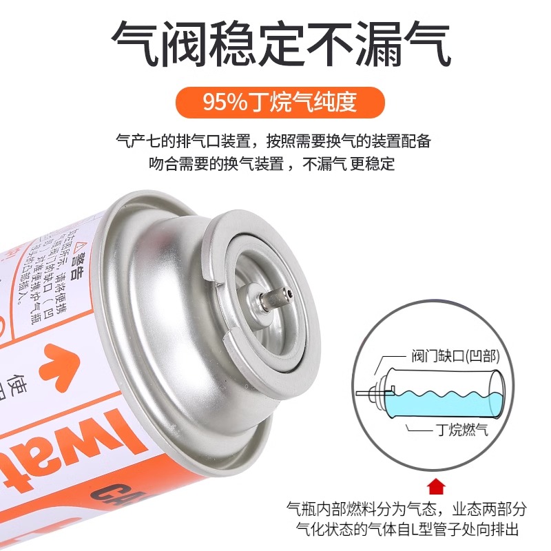 岩谷卡式炉气罐GAS户外便携式野营外丁烷瓦斯燃气防爆煤气小气瓶-图1