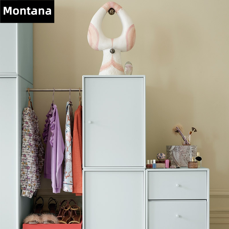 Montana 丹麦多巴胺衣柜组合实木彩色烤漆儿童衣柜奶油风卧室定制,淘宝优惠券,粉丝福利购,淘宝优惠卷