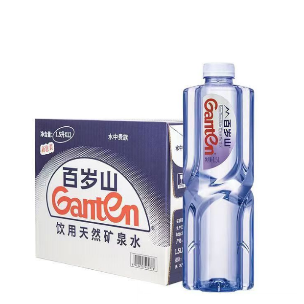 百岁山天然饮用水矿泉水1.5L*12瓶整箱装大瓶装饮用水-图0