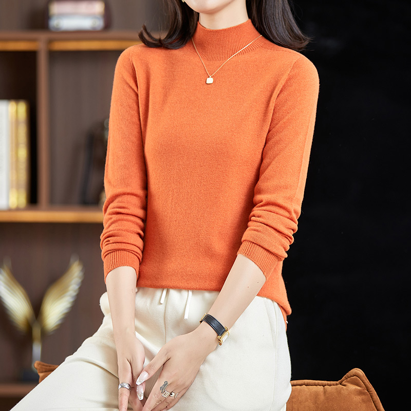 一线成衣半高领羊毛衫女 纯羊毛针织衫毛衣 100 烈儿专享 一线成衣半高领羊毛衫女 纯羊毛针织衫毛衣 100 烈儿专享