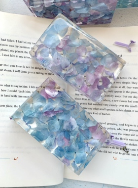 【绣球花瓣】滴胶纯手工节日礼物教师节情人节真花 10×6×2cm