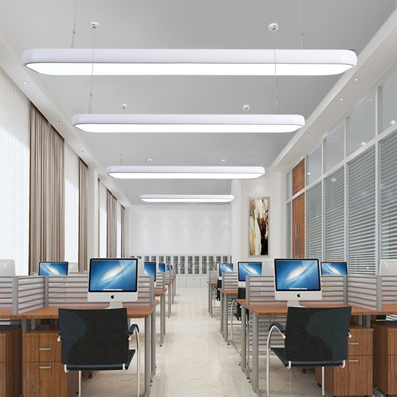 简约led吊灯长条灯办公室会议室经理室员工位图书馆美发店健身房,淘宝优惠券,粉丝福利购,淘宝优惠卷