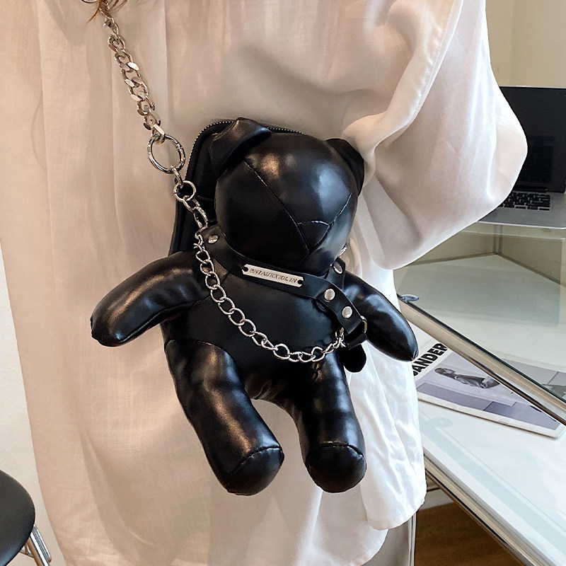 小众网红公仔链条斜挎包包女春夏2025新款潮辣妹风玩偶时尚单肩包,淘宝优惠券,粉丝福利购,淘宝优惠卷