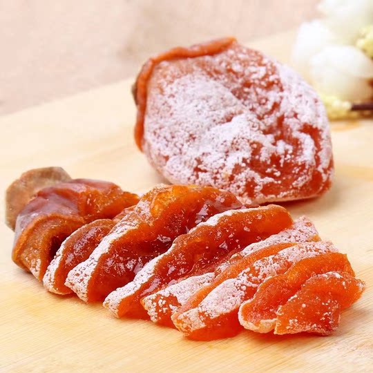 陕西正宗富平柿饼特级大果农家自制头茬霜降流心吊圆柿子饼干5斤