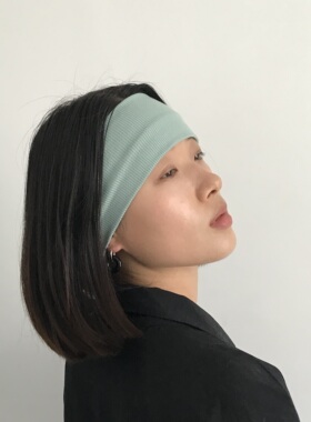 三环路针织彩色发带弹力