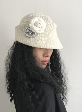 三环路法式优雅diy花朵胸针