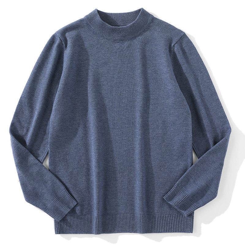 JIEYI 秋冬法拉绒纯色半高领针织打底衫男士百搭保暖上衣修身毛衣,淘宝优惠券,粉丝福利购,淘宝优惠卷