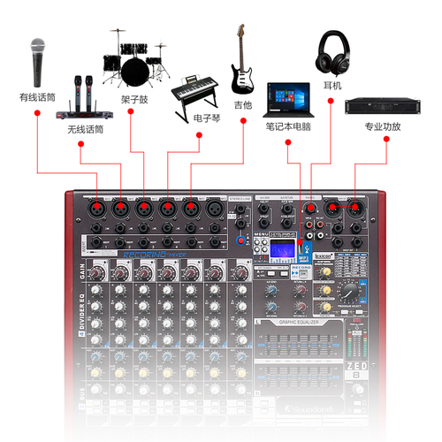 声艺专业调音台音响调音设备调音器数字效果工程专用舞台演出套装