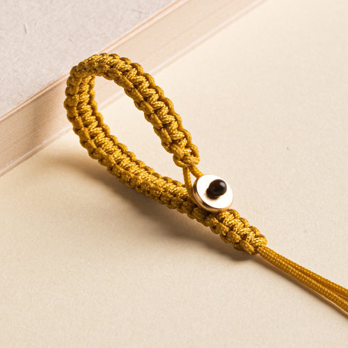 汽车钥匙挂绳手工编织钥匙扣半成品平结活扣吊坠绳子男女DIY配件 - 图0