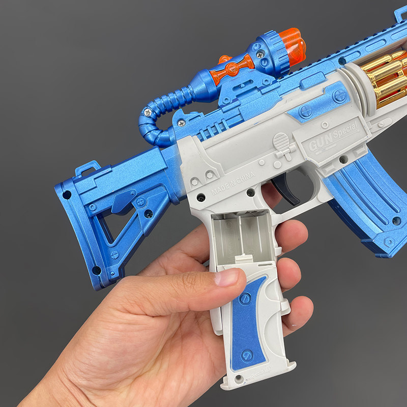 儿童电动玩具枪男孩仿真声光音乐伸缩充电冲锋枪网红宝宝生日礼物,淘宝优惠券,粉丝福利购,淘宝优惠卷