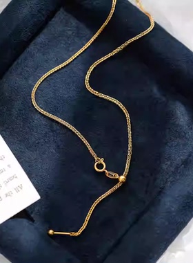 可穿吊坠~不掉色镀18K金项链