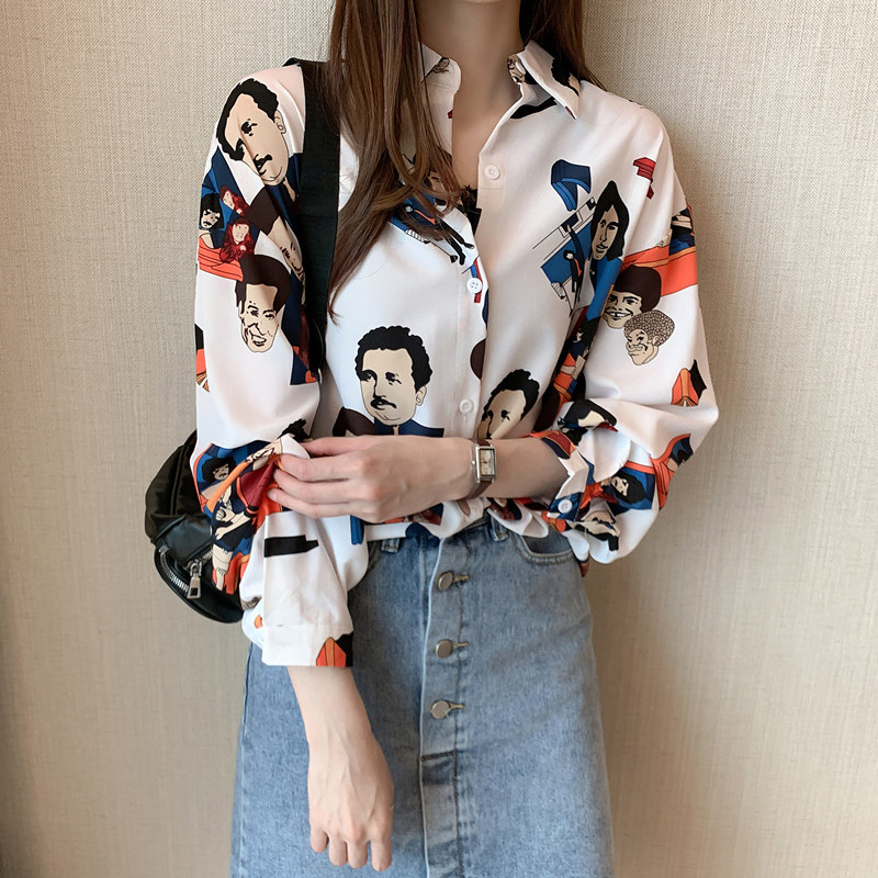 2020秋季新款雪纺女上衣韩版衬衫 艾贝黛衬衫