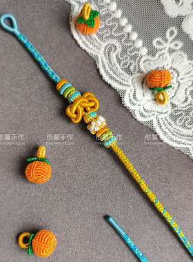 手工手绳千里江山配色可穿金女