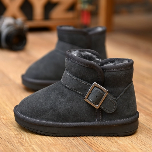 Детские зимние короткие сапоги для мальчиков, утепленные нескользящие ботинки, коллекция 2022, подходит для подростков