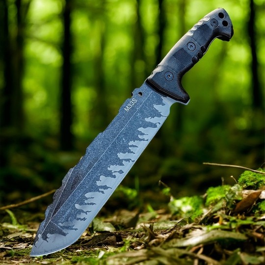 Cross-border short knife, outdoor knife, forged firewood knife, outdoor camping knife, obstacle-clearing straight knife, multi-functional fruit knife