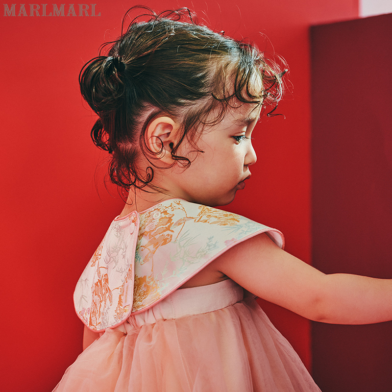 MARLMARL children's bibs baby saliva towel reunion series new year limited saliva towel yuan06 gilt powder