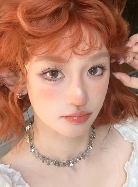 银色星星流苏项链甜酷辣妹小众设计颈链百搭高级感choker锁骨链女